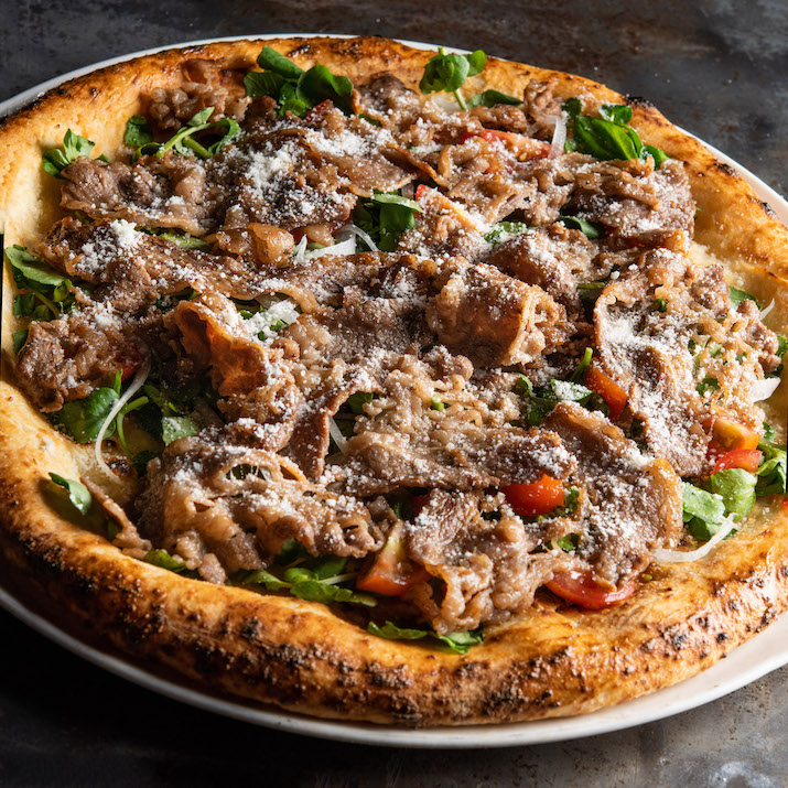 Soy Garlic Beef Pizza 